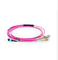 MPO Optical fiber trunk cable 12 / 24 core OM3 OM4 MM Fiber Optic patch cord