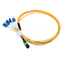 MPO MTP To LC Breakout Cable Duplex Optic FTTH 8 Core