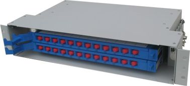 FC ، SC ، ST ، LC optinal 24 Cores ODF CATV Rack-mount Fiber Fiber Box