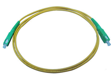 2.0mm PBT SM Duplex Optical Fiber Patch Cord Telecom Grade With SC / APC Connector