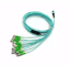 OM3 Type B 12 Fibers MPO Patch Cord Female To FC / LC