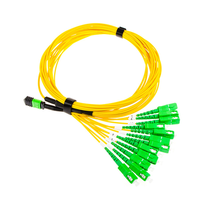 G657B 12 Core Single Mode SM MPO Breakout Patch Cord