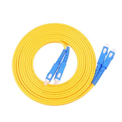 LAN / CATV Fiber Optic Patch Cord , SC-SC Duplex 2.0mm 3.0mm SM PVC Cable
