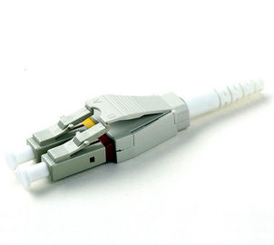LC Multimode 50/125 Duplex Fiber Optics Cable Connectors Insertion Loss <=0.3dB