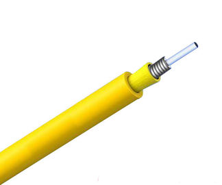 أصفر اللون GJSJV محوري كابلات الألياف البصرية المدرعة GJSJV مع 0.6mm ضيق عازلة